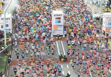 O etíope Hailu Mekonnen, no masculino, e a russa Tatitan Aryasova, no feminino, foram os grandes vencedores da Maratona Internacional de Tóquio em 2011 / Foto: Divulgação